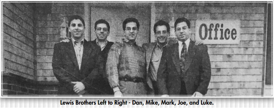 Lewis Brothers, Left to Right - Dan, Mike, Mark, Joe, and Luke.
